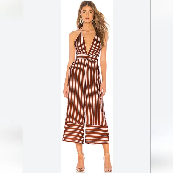 Amanda Uprichard Montague rust colored jumpsuit size S - Picture 1 of 6